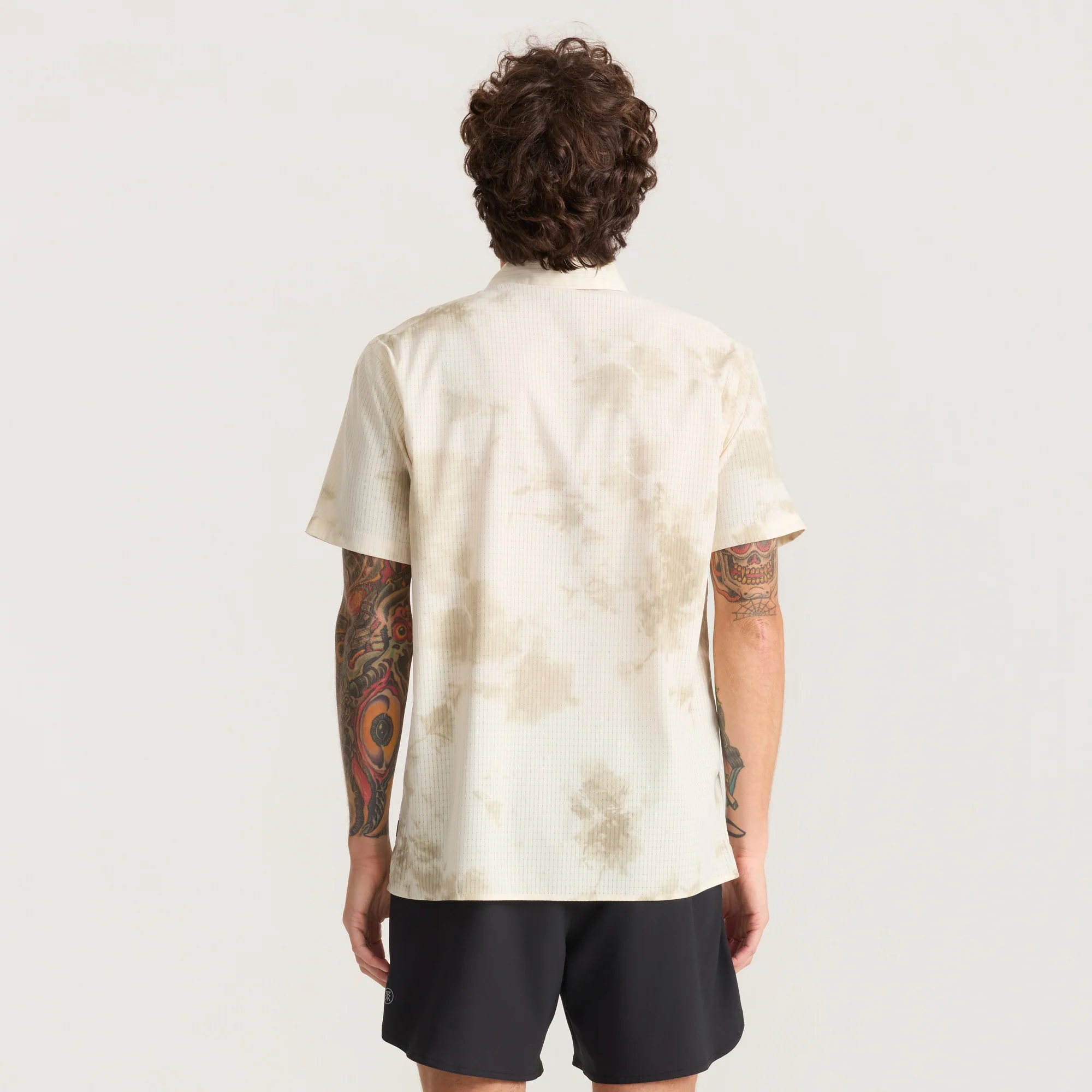 Bless Up Trail Button Up Shirt - Ivory Crystal Wash - Image 3