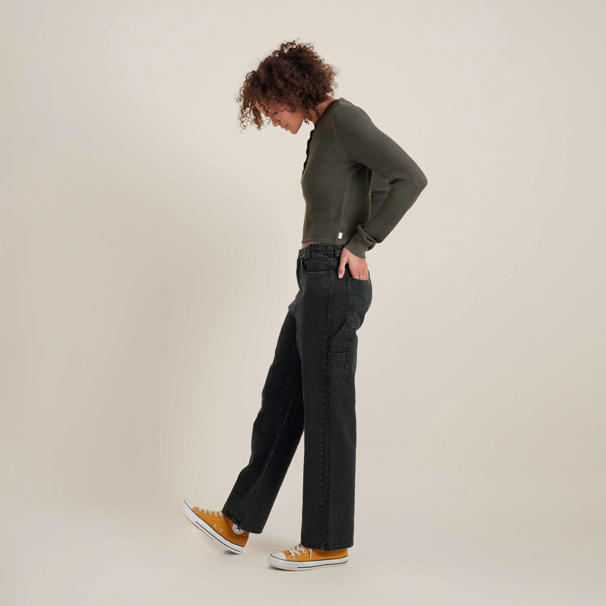 HWY 1 Jeans - Faded Black - Image 4