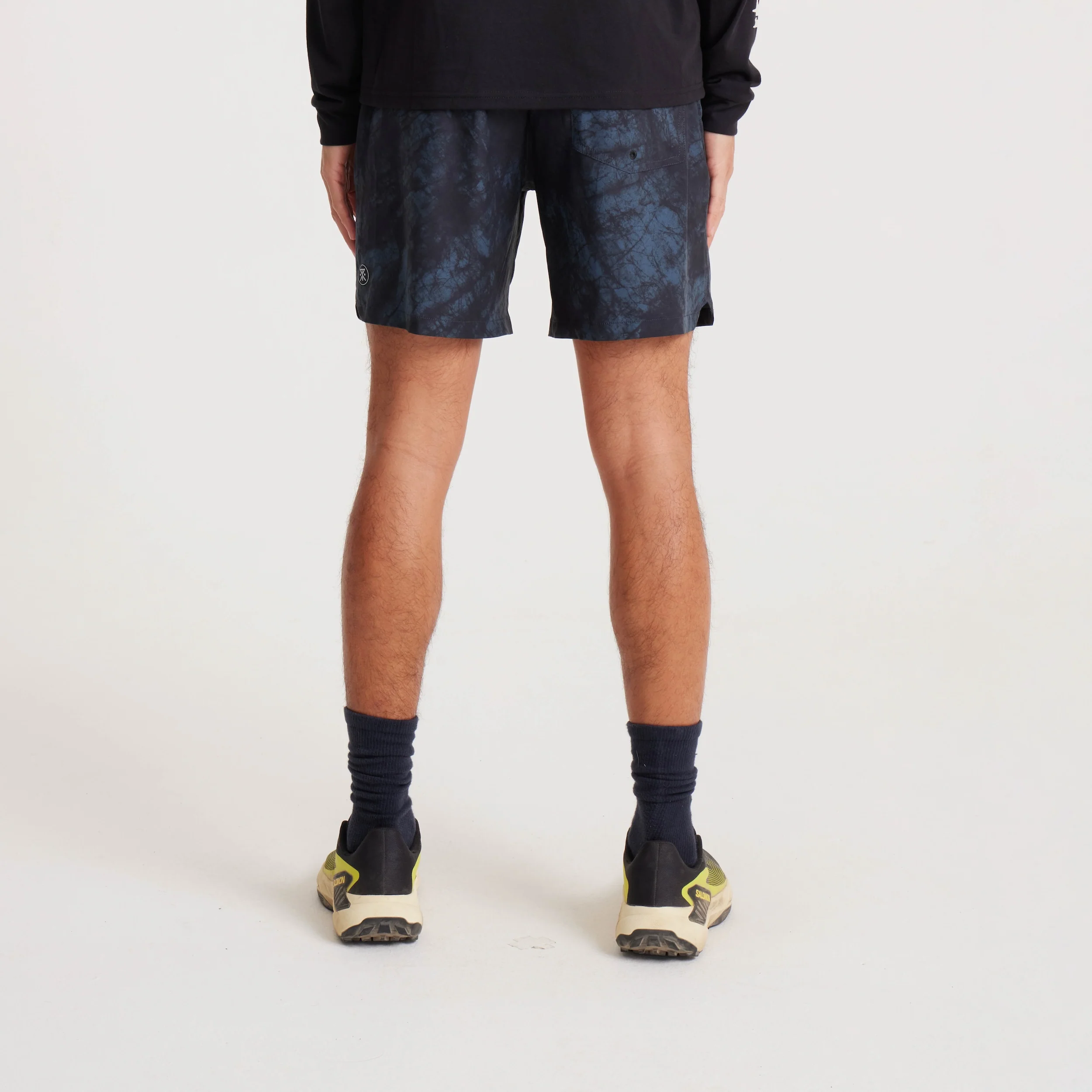 Serrano 7" Active Stretch Shorts - Navy Tie Die - Image 6